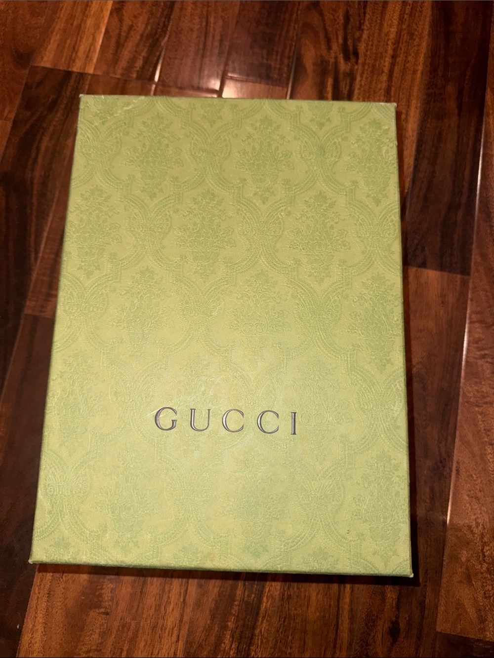Gucci Light Green Embossed Logo Box